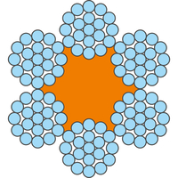 Drahtseil INOX 6x19M-FC